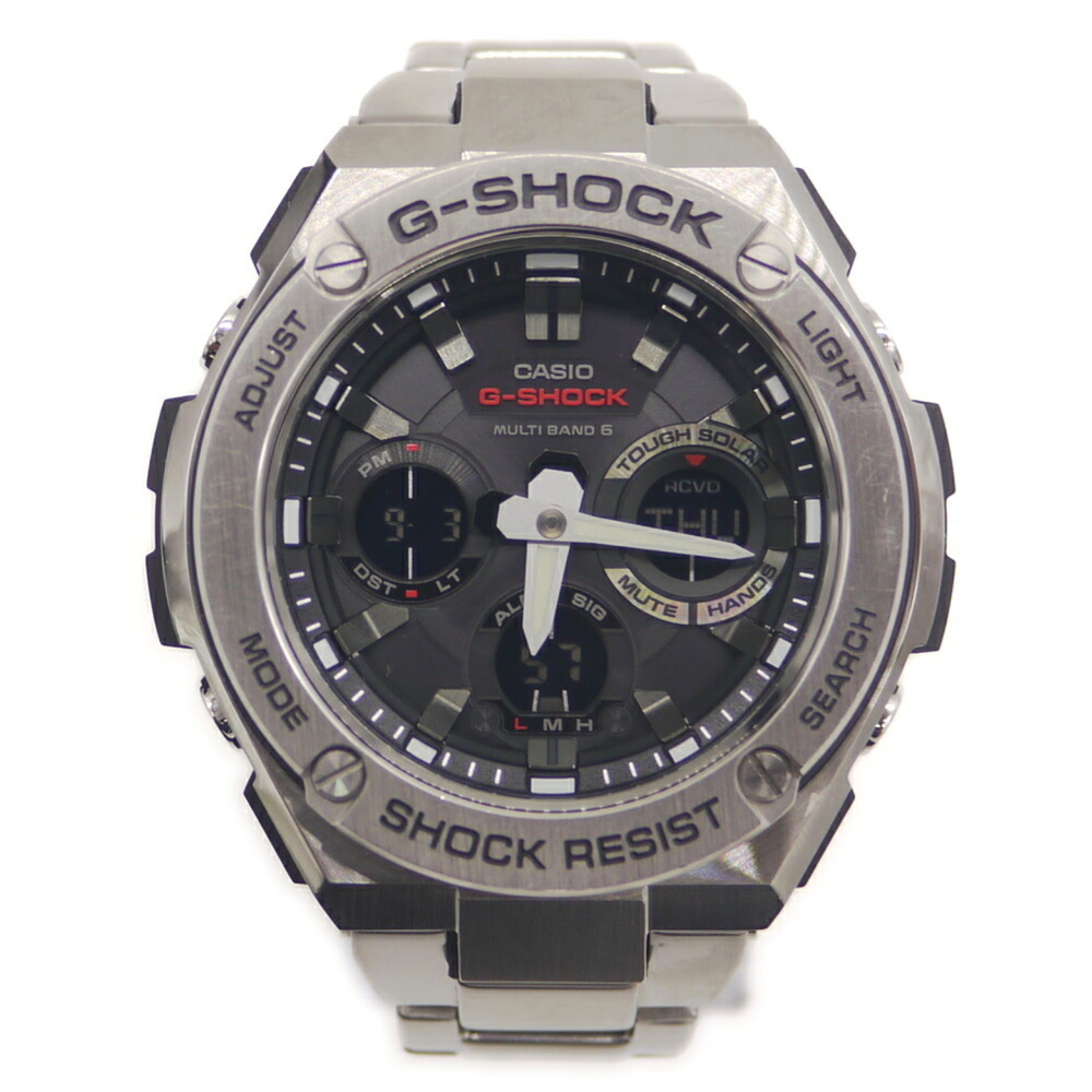 CASIO G-SHOCK GST-W110D-1AJF Radio-Controlled Solar Watch with Black Dial